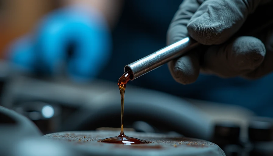 Illustration for metal shaving in oil