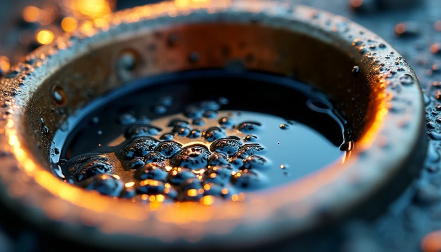 Visual context for metal in engine oil