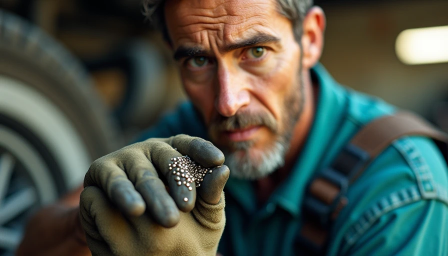 Visual context for what does metal shavings in oil mean