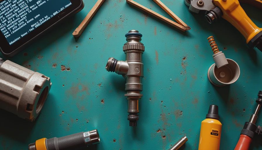 Illustration for signs of a bad fuel injector