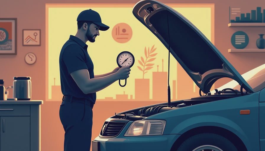 Illustration for checking fuel pressure