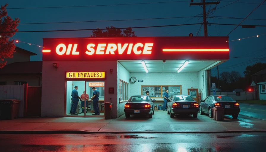 Illustration for oil change near me